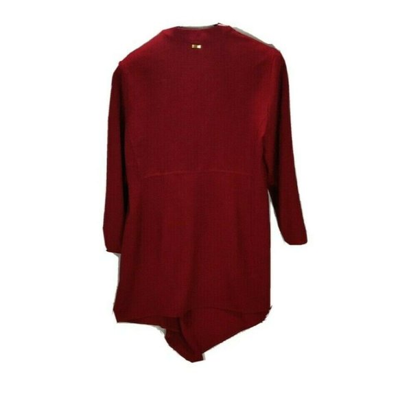 Anne Klein Womens Jacket Plus Size 1X Red Open - Picture 5 of 14